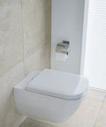 White Toilet Seat And Cover With Stainless Steel Hinges And Soft Close No Fuss, Removable For Easy Cleaning, Durable Upgrade