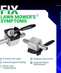 Inline Fuel Shut Off Valve Kit For Lawn Mower One Quarter Inch Fuel Line Heavy Duty Gas Diesel Petcock 180 Degree Ball Valve