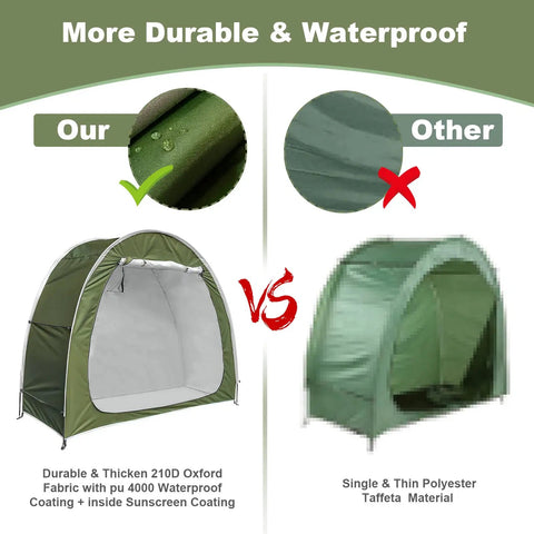 Outdoor Bike Storage Tent Waterproof Portable Bicycle Shed For 2 Bikes With Upgraded Oxford Fabric Garden Shelter Pool Cover And Tool Shed Storage Space Saving