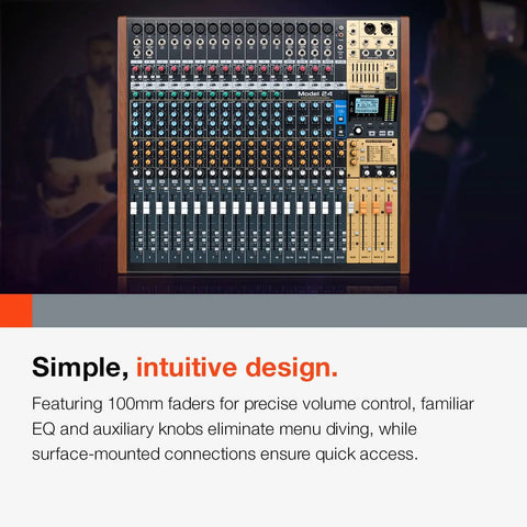 Dope 24 Track Recording Studio Mixer And USB Interface With Onboard EQ And Aux Sends For Your Home Studio Pro Audio