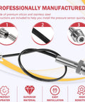 Airless Sprayer Pressure Transducer Sensor For Impact 440 540 640 740 Series Sprayers with cable and connectors, shown in close-up.