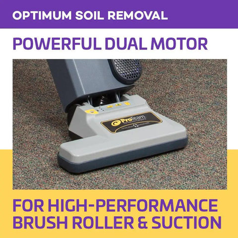 ProForce 1500XP Commercial Upright Vacuum With ProLevel Filtration And On-Board Tools For Carpets, Hard Floors, High-Power Suction System For Deep Cleaning Jobs In Offices Or Homes Durable Build Sure