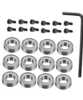 Top Mount Router Bit Ball Bearing Repair Kit for Router Bits Replacement Tools with bearings, screws, and hex key