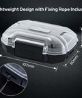 Slick Waterproof Iem Case And Portable Earbud Hard Shell Road Ready Box For In Ear Monitors Plus Cable Organizer, lightweight design with fixing rope