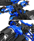 Alloy Upgrade Kit For 1 tenth Scale 4TEC Drift Ford Mustang Rear Wheel Drive On Road RC Car Drive Shaft Axles Navy Blue