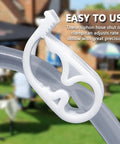 Six Pack Adjustable Plastic Tubing Clamps 0.236 To 0.472 Inch 6 To 12 mm Flow Control Hose Clamp used on tubing outdoors