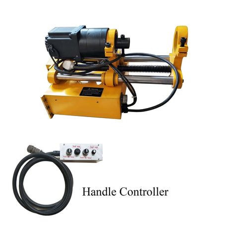LGXEnzhuo line portable boring machine, front view, 110V motor, 4.9ft boring bar; includes handle controller.