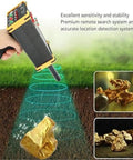 Remote Control Metal Detector For Treasure Hunters With LCD Display, detecting gold underground with visual display of nuggets