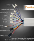 Smooth Operator 36 Volt Brushed Motor Controller 1000 Watt 30 Amp Rated wiring functions for e-bikes and scooters.
