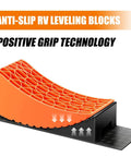 All In One RV Leveling Kit With Curved Levelers Wheel Chocks Rubber Grip Mats And Storage Bag For Quick Stable Parking