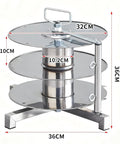 Heavy Duty Rotating Wire Spool Rack No Sweat Turntable Cable Caddy For Electrical Wire Storage Independent Swivel Dispenser measuring 36CM height and 32CM diameter.