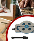 Heavy Duty 2 Inch Mill Vise With Killer Precision Grip And Smooth 360 Degree Swivel Base displayed on workbench for wood milling.