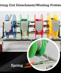 Image of Multi Tray Cable Spool Organizer With Independent Rotating Turntable Reels Five Trays For Easy Storage And Quick Dispensing.