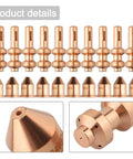Pro Grade Plasma Cutter Consumables Kit For XT60 And Spectrum 875 Auto Line Torches, 20 Pcs Includes 10 Tips And 10 Electrodes