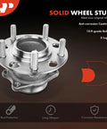 Rear Wheel Bearing And Hub Assembly For Mitsubishi Lancer 2008-2009 FWD 5-Lug Premium No-Fuss Drop-In Replacement, durable hub