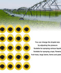 Drone Sprayer Nozzle Kit For Agricultural Use KZ80 Compatible Cone Atomization Nozzle With Flat Fan Pattern shown in yellow