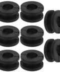 Motorcycle Rubber Grommets Kit 10 Pcs Easy Installation And Lightweight Durable Rubber For Side Cover Replacement black grommets set