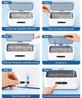 Top Shelf Professional 48KHz Ultrasonic Jewelry Cleaner Heavy Duty filling water tank for cleaning eyeglasses and jewelry.