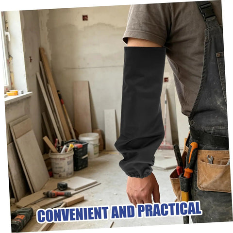 Hardcore Welding Sleeves Heat Resistant Flame Retardant Arm Guards For Mechanics And Industrial Crew 17.7 Inch Reusable Black Cotton Sleeve Savers Shop Proven Work Gear