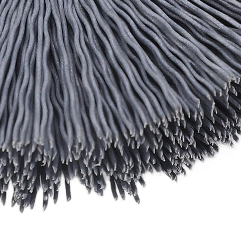 Close-up of nylon bristles on Beefy Deburring Brush For Key Cutting Machines Crimped Wire Wheel Scrub Nylon And Stainless Steel