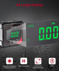 Precision Digital Angle Finder With Four Side Strong Magnet And Quick Zero Function For Dead On Accuracy In Carpentry Metalwork And Hardcore Weekend Warrior Shop Projects on display.
