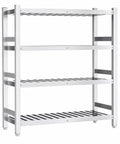 Rock Solid Stainless Steel Shelving Unit Heavy Duty Storage Rack Built Tough For Kitchen Restaurant Warehouse And Garage Support Up To 1320 Lbs, 4-tier design.