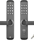 Dual Sided Mechanical Keypad Lock With Key Override MX230G-D, 6 Digit Code, Stainless Steel Gate Lock, indoor and outdoor use.