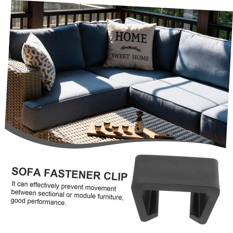 Super Practical Outdoor Patio Furniture Clips keep your sectional couch pieces secure and neat, prevent wicker chairs from blowing away.