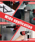 Rivet Gun For Milwaukee 18V Battery - Cordless Riveting Tool in use for DIY, construction, and manufacturing applications
