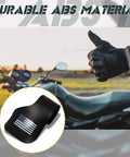 Two Pack Black Cruise Assist Grips For Motorcycles And Scooters With American Flag Decal shown on a bike handlebar