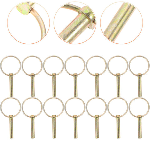 Galvanized Heavy Duty Lynch Pins With Rings Locking Trailer Pins For Farm Tractors Trailers And Mowers 10x50mm kit