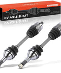 Rock Solid Hella Durable Rear CV Axle Shaft Assembly Set Of Two For 2007 Through 2017 Can Am Outlander showing left and right axles.