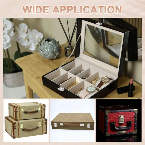 Wide application of Six Pack Built Tough Metal Toggle Catch Locks With Mounting Screws For Jewelry Cases And Wooden Crates.