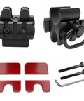 Shotgun Barrel Clamp Mount With Rubber Pads And Picatinny Rail Flashlight Attachment for various 12 gauge shotguns, accessories