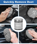 Windshield Cleaner Tool And 13 Piece Car Interior Cleaning Kit with gel used on car dashboard and vents.