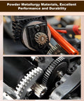 Close-up of 1 16 Scale RC Car Spur Gear 16401Y With Pinion 16392B Beefed Up Powder Metallurgy Fits H16GT H16DR
