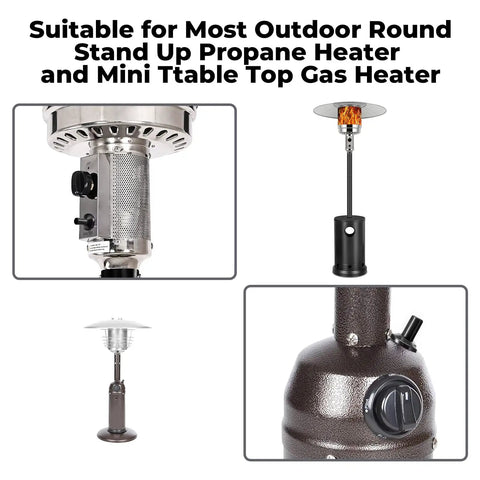 Piezo Igniter With Cable For Outdoor Heaters, Replacement Part For Most Outdoor Round Stand Up Propane Heaters And Mini Tabletop Gas Heaters, Black, CSA Certified Ceramic Sparker Cable, 36cm