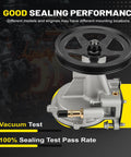C-Tzu brake vacuum pump with black pulley on gray housing