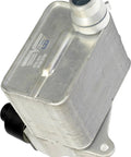 Top-Tier EV Battery Cooler Ensures Your Electric Ride Stays Ice Cold With This Direct Swap Unit close-up of a silver aluminum EV battery cooler unit.