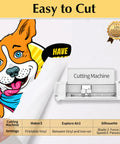 Printable vinyl transfer on cutting machine for creating custom designs with Dark Heat Transfer Paper For T Shirts And Dark Fabrics.
