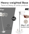 Freestanding Toilet Paper Holder With Unique Marble Base Modern Brushed Stainless Steel Stand Durable SUS304 Bathroom Roll Holder