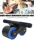 Double Wheel Abdominal Roller For Core Workout And Home Gym Anti Slip Handle 105mm Wide Wheels Durable ABS Construction Non Slip Grips