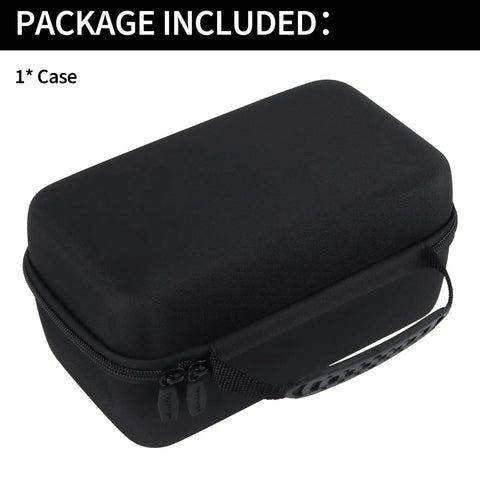 Rugged Hard Shell Case For Solix C300 DC Power Bank Station with black exterior and zipper closure