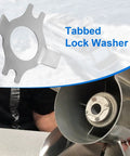 5 Piece Prop Tab Washer Kit For Quicksilver And Mariner Outboard Motors Pro Grade 14 76281 Marine Prop Nut Kit in use