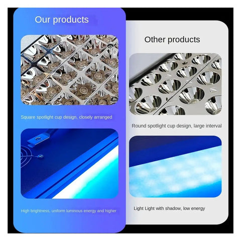 Comparison of Heavy Duty Multispectrum Uv Led Cure Lamp For 3D Resin Printer features with other lamp designs.