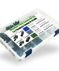 Cool Weather-Pack Series Kit With Heavy Duty 20 Amp Male Female Terminals For 12 And 10 Gauge Wires Plus Sealer Caps For Quick Disconnect Splices in organizer box