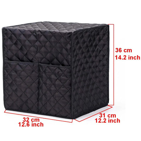 Universal Waterproof Coffee Maker Dust Cover With Anti Impact Cotton, Dual Pockets, Fits Most Dual Brew Machines