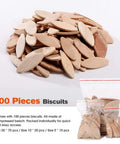 Pro Grade Wood Biscuit Joiner Kit For DIY Pros With 100 Included Biscuits, beechwood biscuits for woodworking, sizes 20 and 10