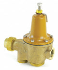 High Performance Three Quarter Inch Water Pressure Reducing Valve For Home Plumbing, No Sweat Install, Durable Brass Regulator, Precise Flow Control, Leak Proof, Water Saving Solution, DIY Friendly And Ready To Install, brass valve close-up