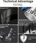 Technical features of Beastly 304 Stainless Submersible Sump Pump With Float Switch 1HP 4600GPH Automatic Water Removal